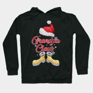 Santa Grandpa Claus Merry Christmas Matching Family Group Hoodie